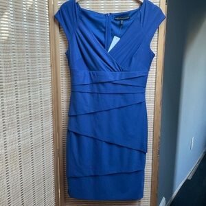 WHBM White House Black Market Layered Stretch Bodycon Dress NWT size 8